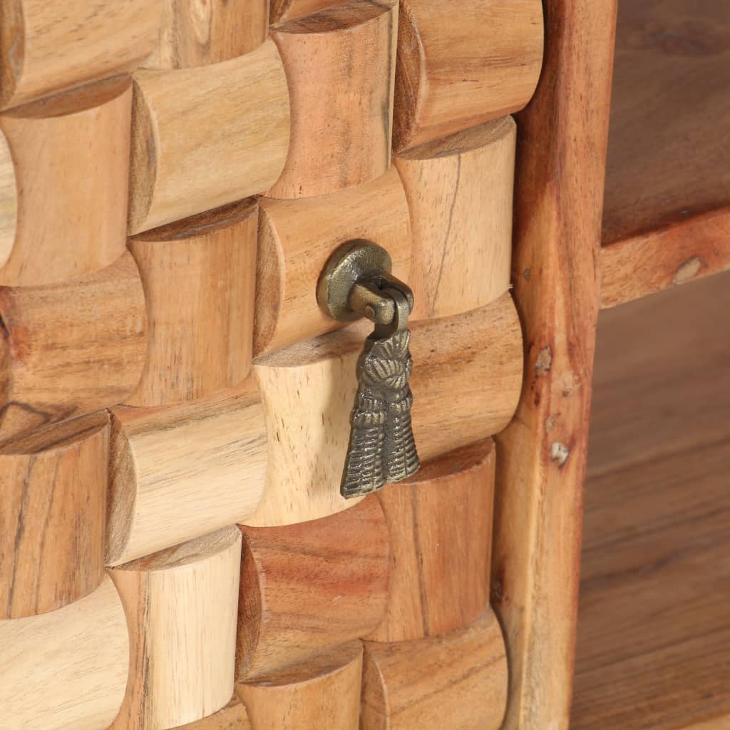 Meuble TV 100x35x40 cm Bois d'acacia massif - XIOS