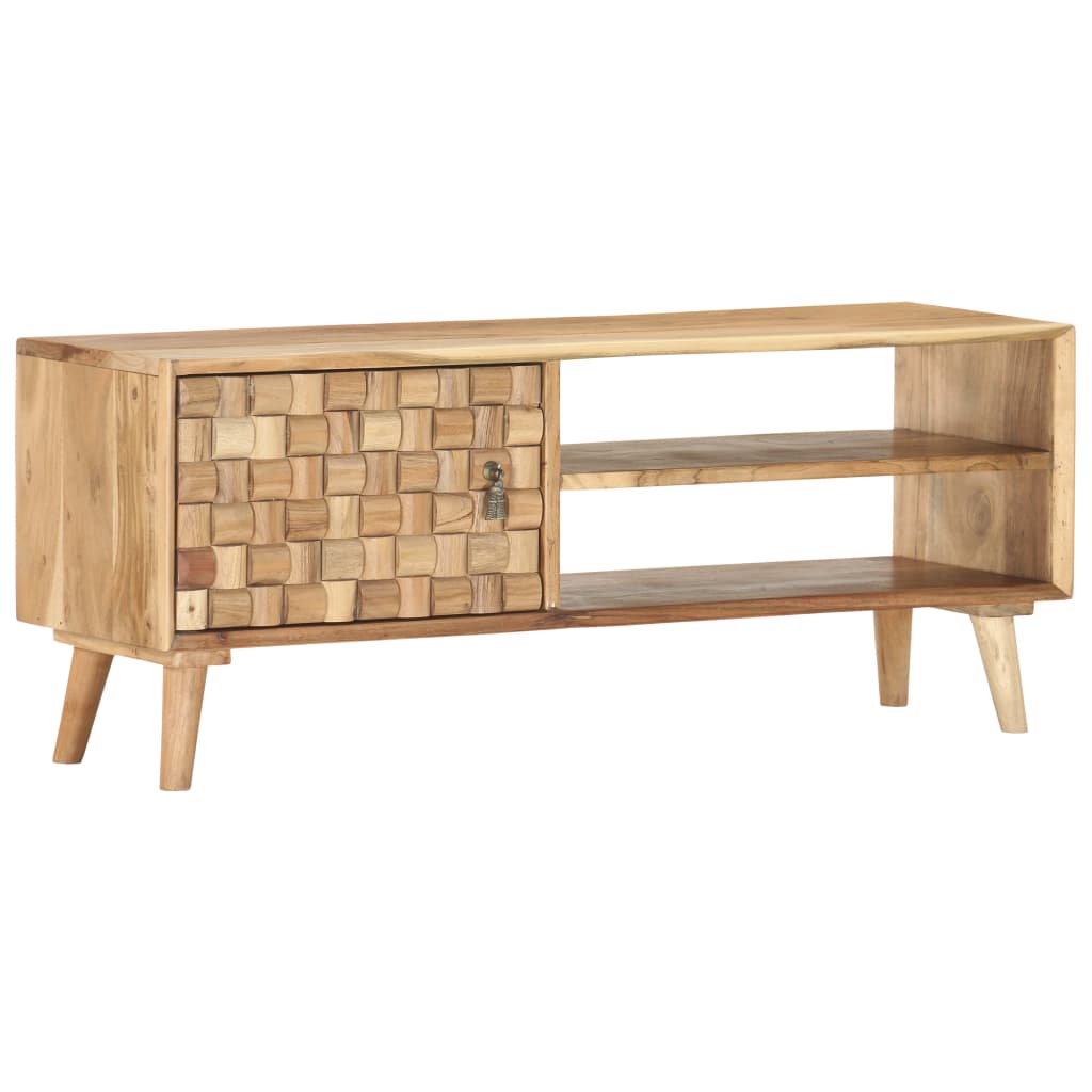 Meuble TV 100x35x40 cm Bois d'acacia massif - XIOS