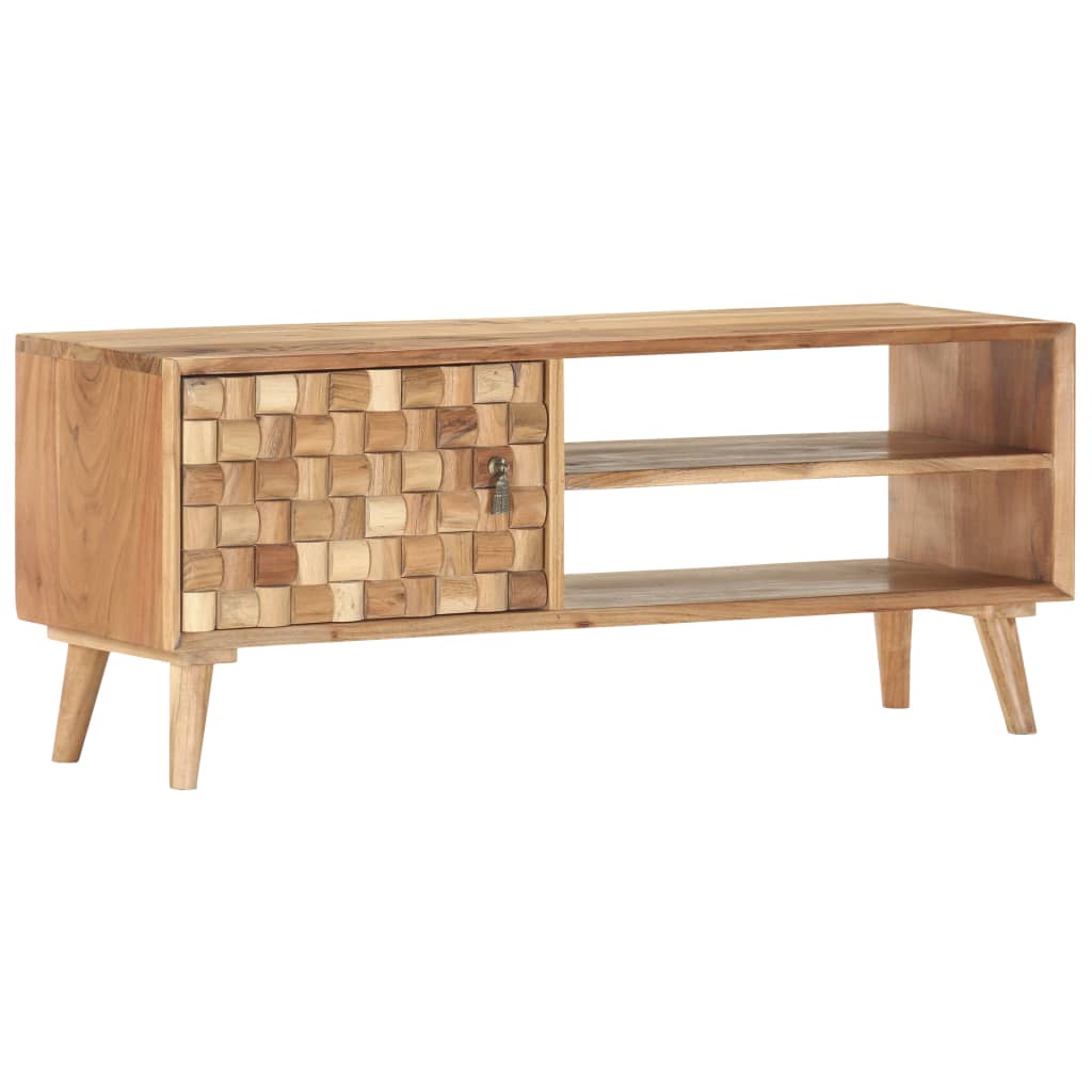 Meuble TV 100x35x40 cm Bois d'acacia massif - XIOS