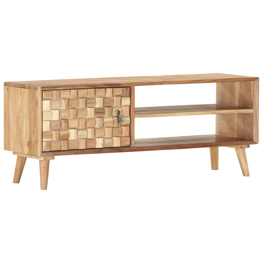 Meuble TV 100x35x40 cm Bois d'acacia massif - XIOS