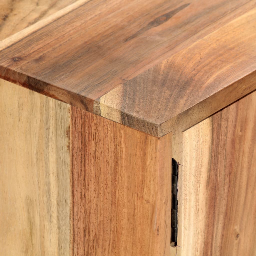 Meuble TV 118x30x45 cm Bois d'acacia massif - XIOS