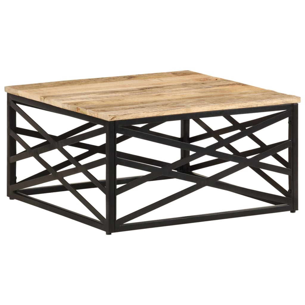 Table basse 68x68x35 cm Bois de manguier massif - XIOS