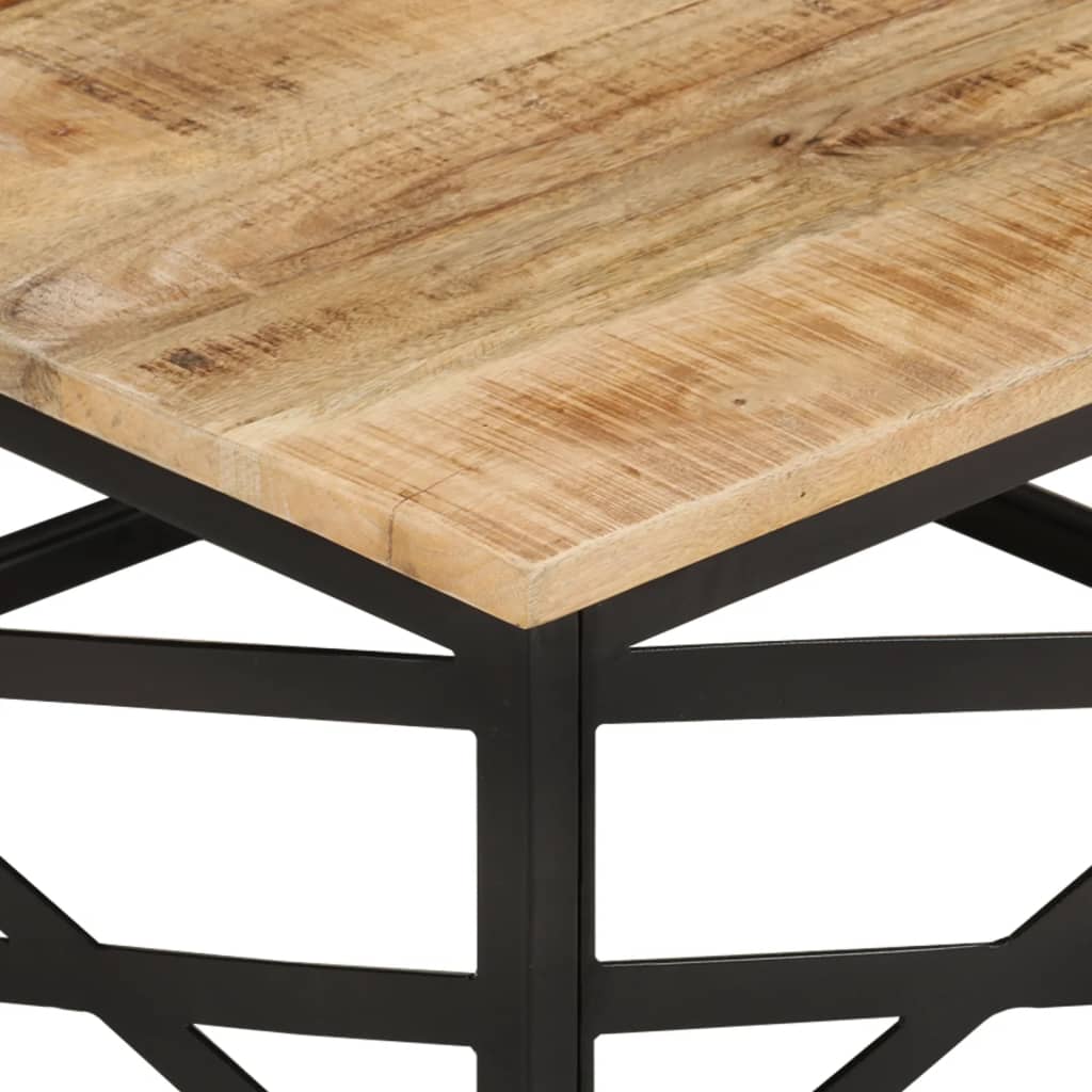 Table basse 68x68x35 cm Bois de manguier massif - XIOS