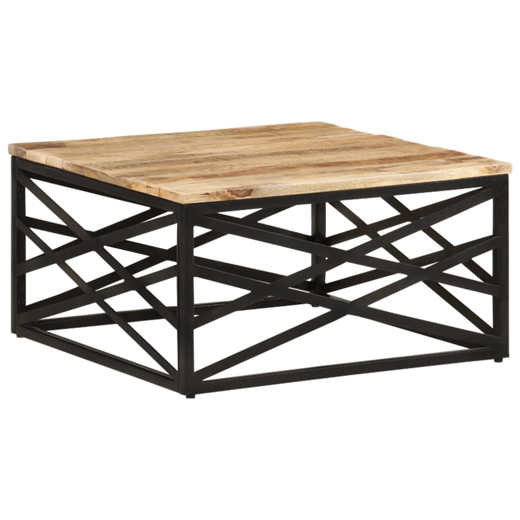 Table basse 68x68x35 cm Bois de manguier massif - XIOS