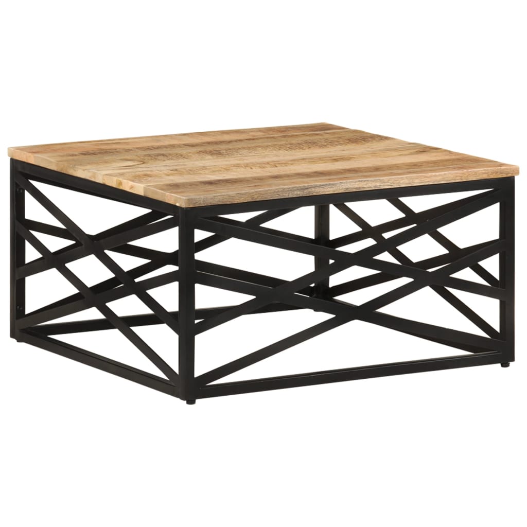 Table basse 68x68x35 cm Bois de manguier massif - XIOS