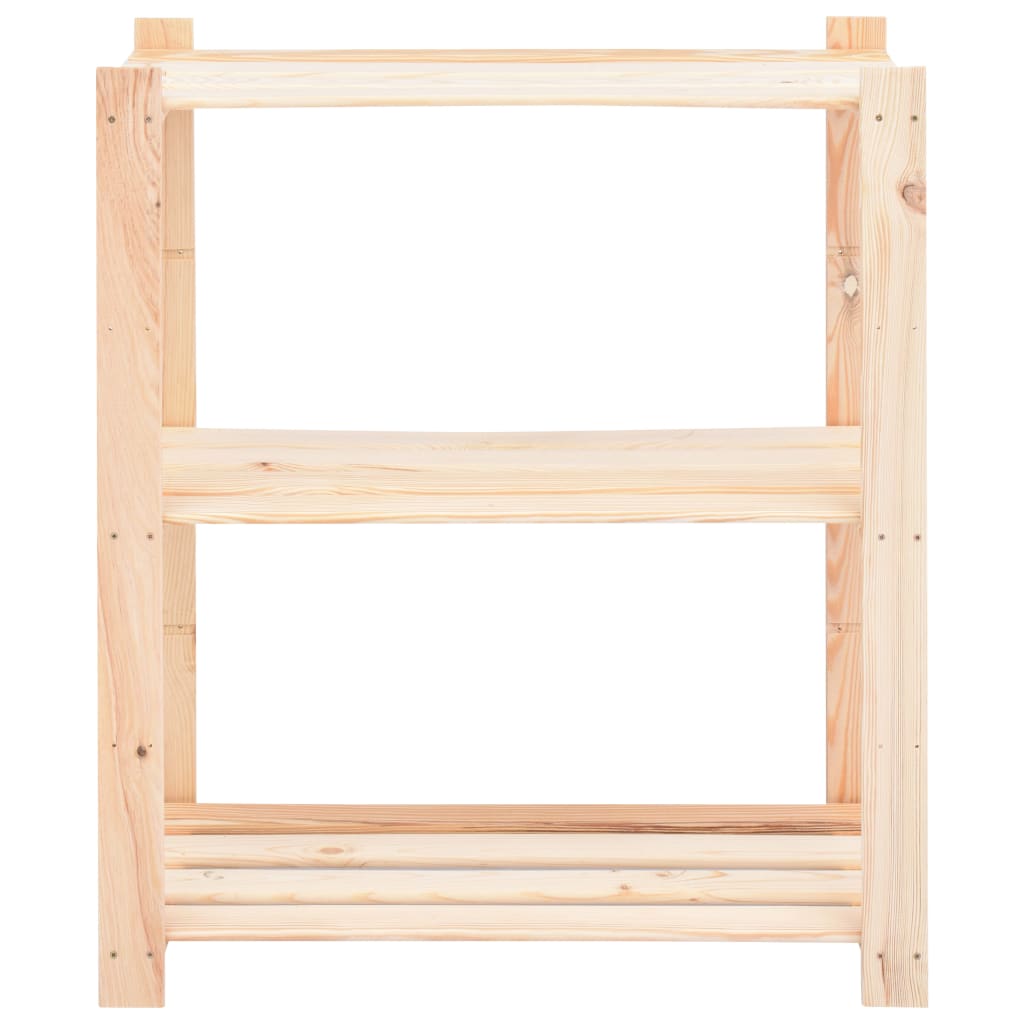 Étagères de rangement à 3 niveaux 10 pcs 80x38x90 cm Pin 150 kg - XIOS
