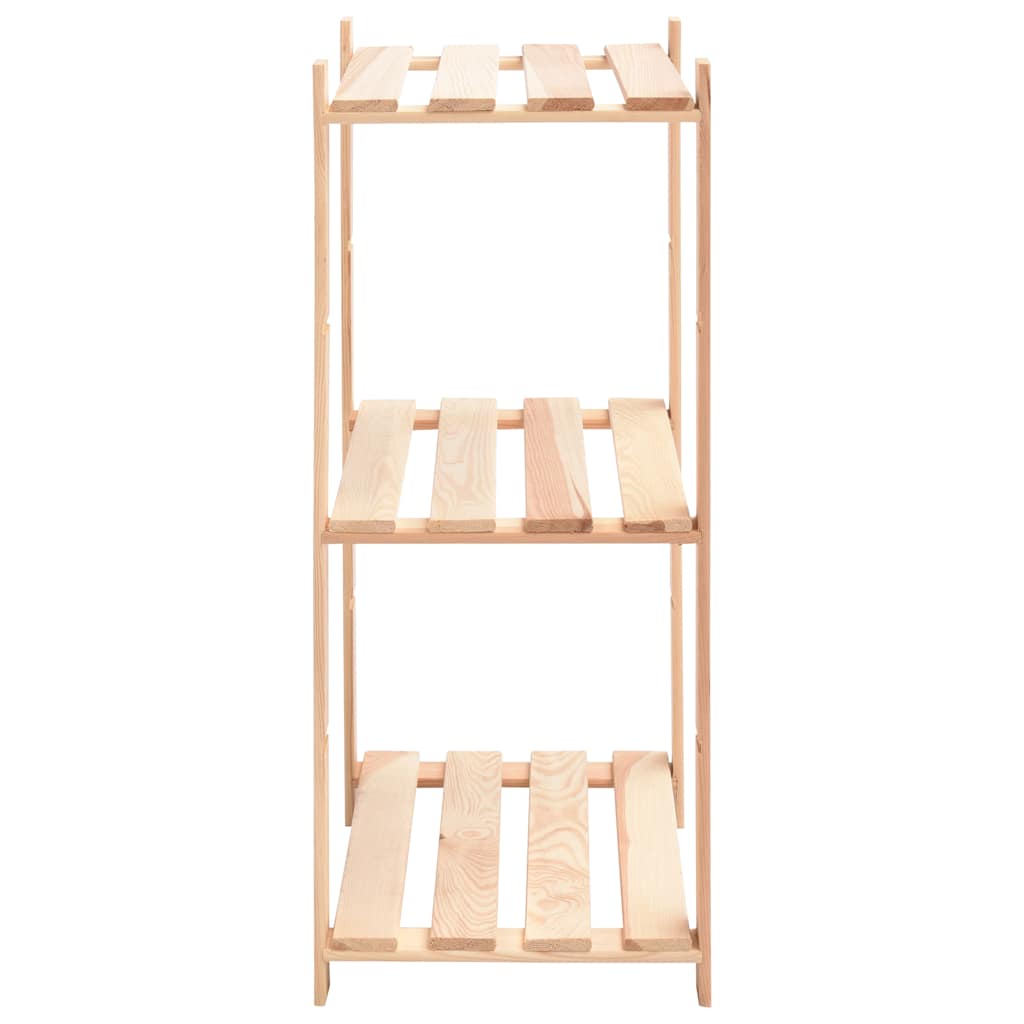 Étagères de rangement à 3 niveaux 2 pcs 60x38x90 cm Pin 150 kg - XIOS