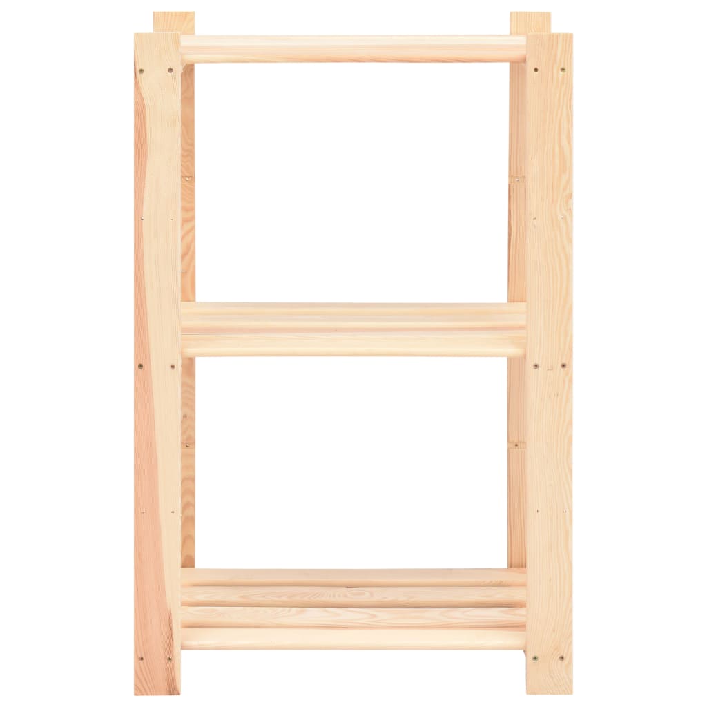 Étagères de rangement à 3 niveaux 10 pcs 60x38x90 cm Pin 150 kg - XIOS