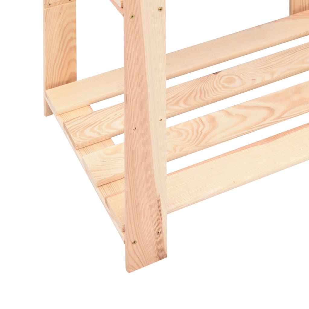 Étagères de rangement à 3 niveaux 10 pcs 60x38x90 cm Pin 150 kg - XIOS