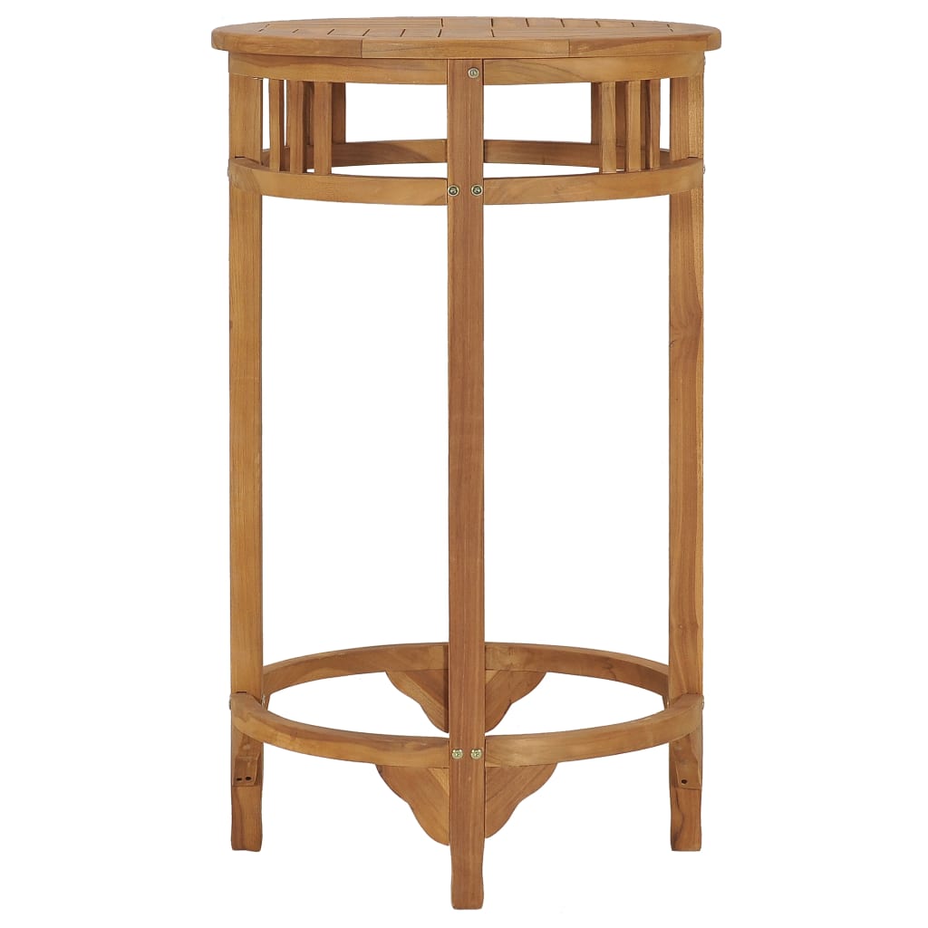 Table de bar Ø 60 cm Bois de teck solide - XIOS