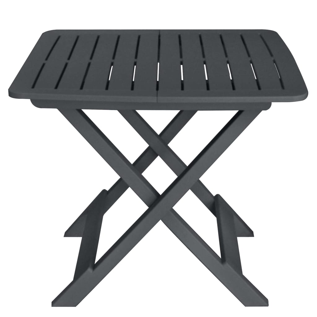 Ensemble de bistro pliable 3 pcs Plastique Anthracite - XIOS