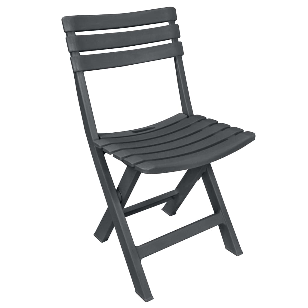 Ensemble de bistro pliable 3 pcs Plastique Anthracite - XIOS