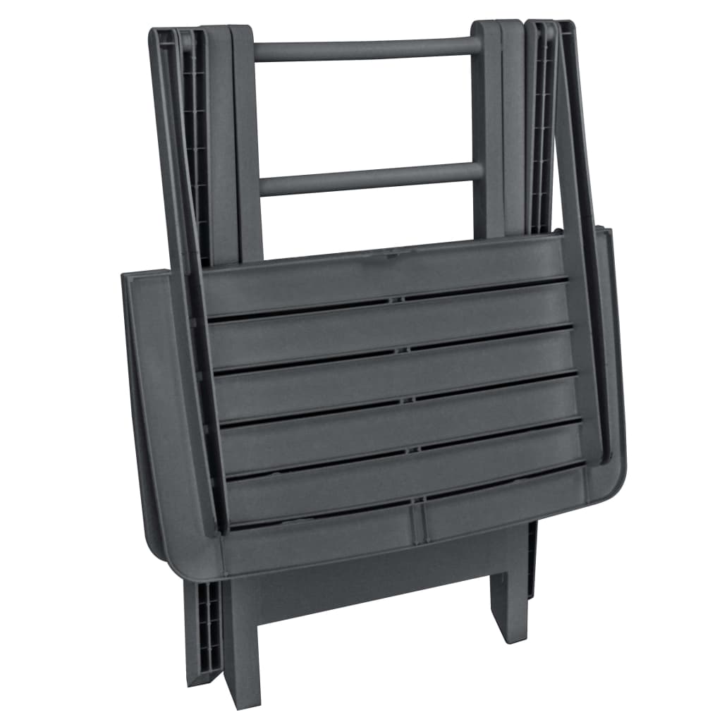 Ensemble de bistro pliable 3 pcs Plastique Anthracite - XIOS