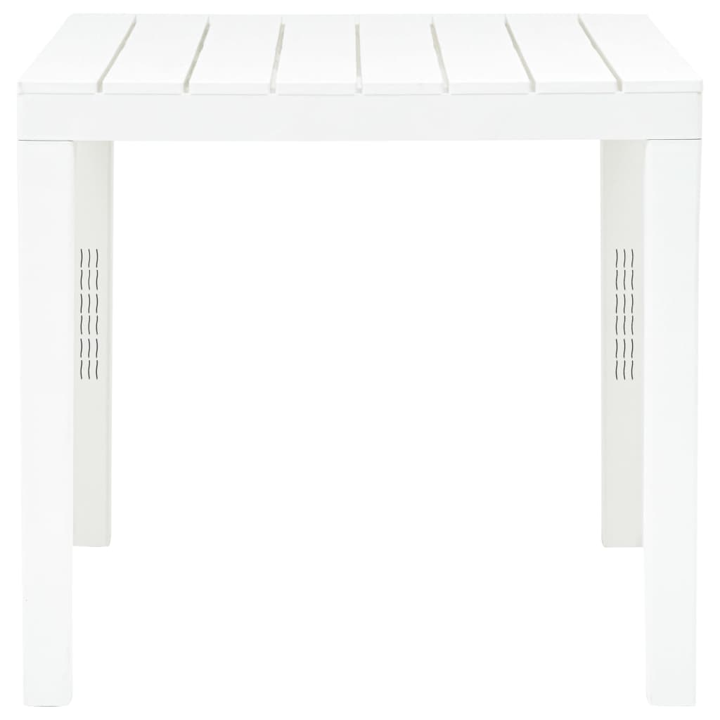 Table de jardin avec 2 bancs Plastique Blanc - XIOS