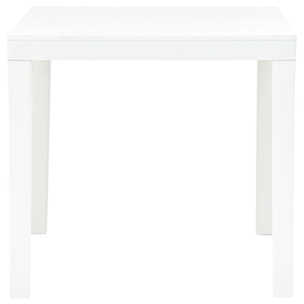 Table de jardin avec 2 bancs Plastique Blanc - XIOS