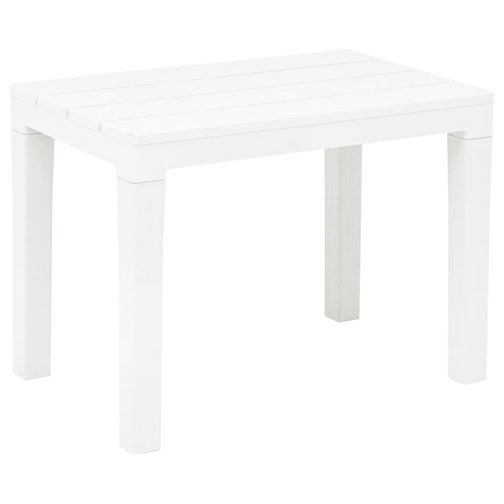 Table de jardin avec 2 bancs Plastique Blanc - XIOS