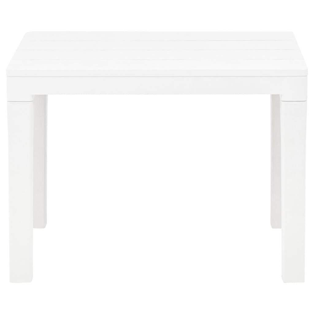 Table de jardin avec 2 bancs Plastique Blanc - XIOS