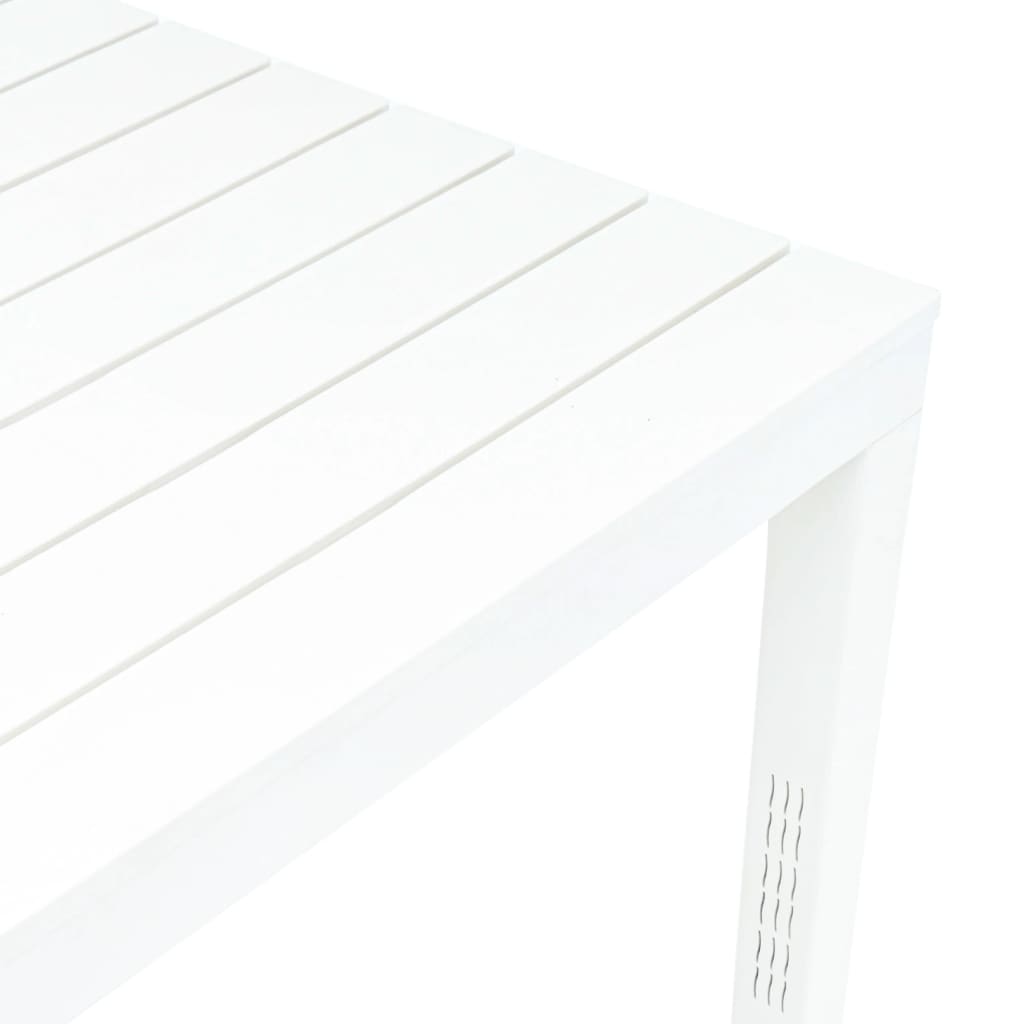 Table de jardin avec 2 bancs Plastique Blanc - XIOS