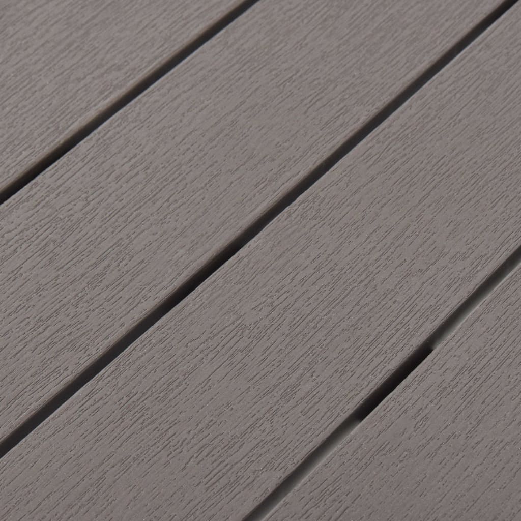 Table de jardin avec 2 bancs Plastique Marron - XIOS