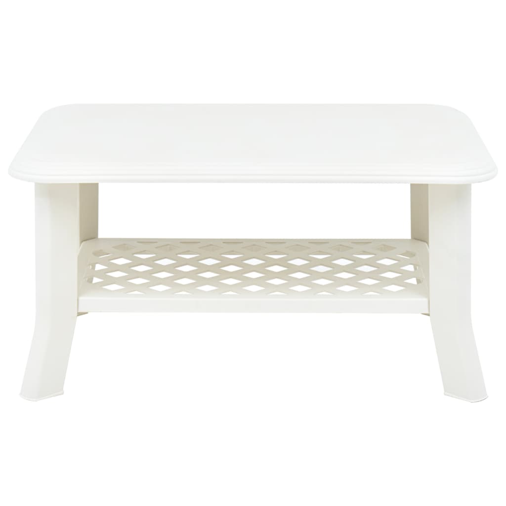 Table basse Blanc 90x60x46 cm Plastique - XIOS