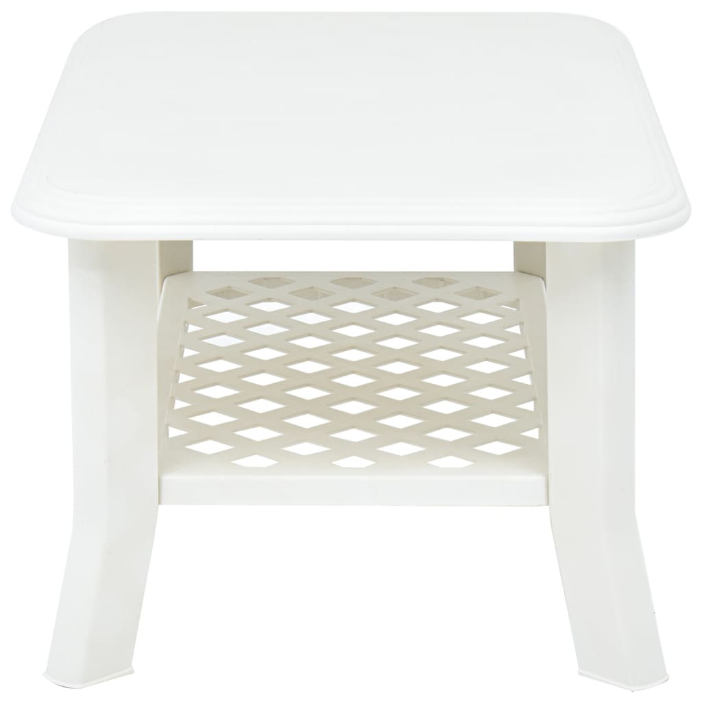 Table basse Blanc 90x60x46 cm Plastique - XIOS