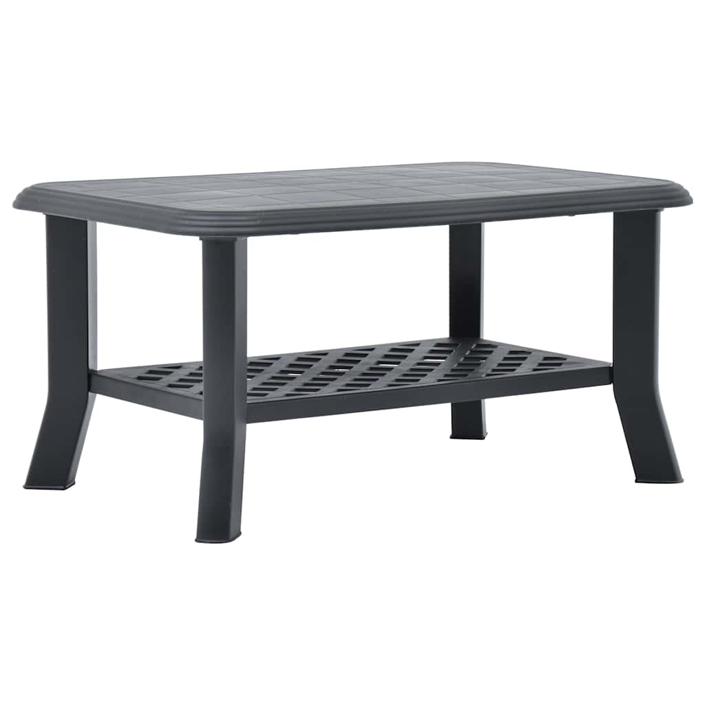 Table basse Anthracite 90x60x46 cm Plastique - XIOS