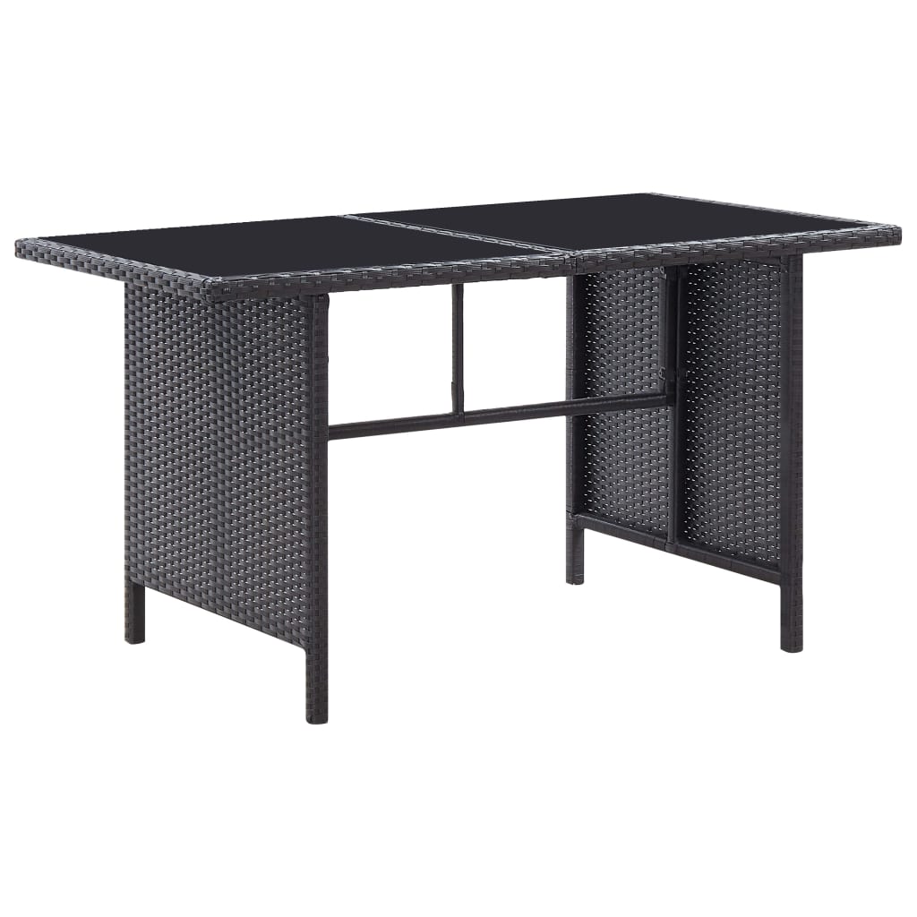Salon de jardin 6 pcs avec coussins Résine tressée Noir - XIOS