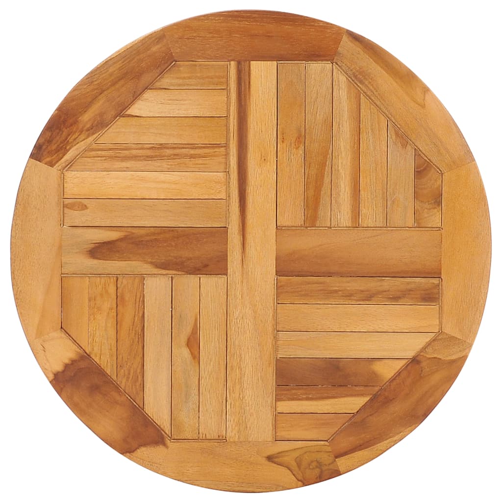 Disque de table rotatif Bois de teck solide - XIOS