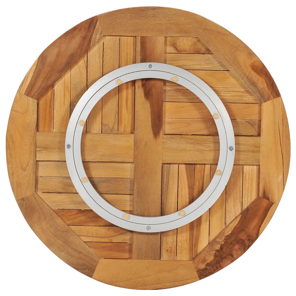 Disque de table rotatif Bois de teck solide - XIOS