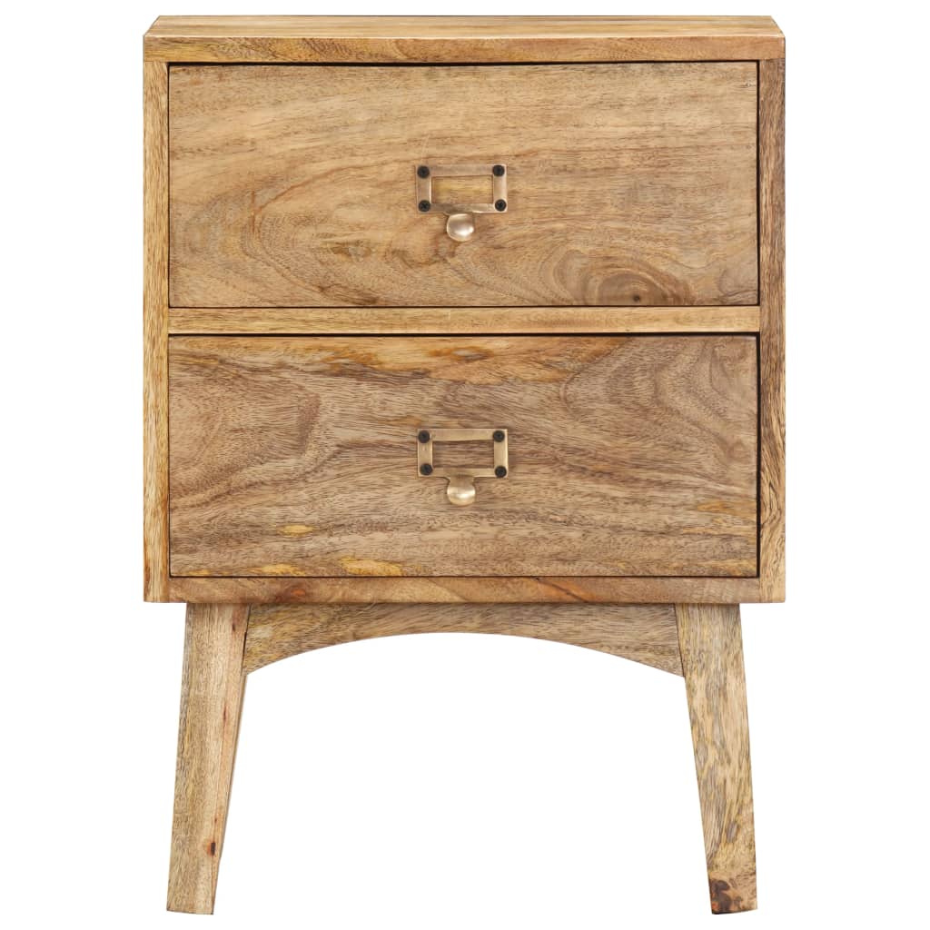 Table de chevet 40x35x55 cm Bois de manguier solide - XIOS