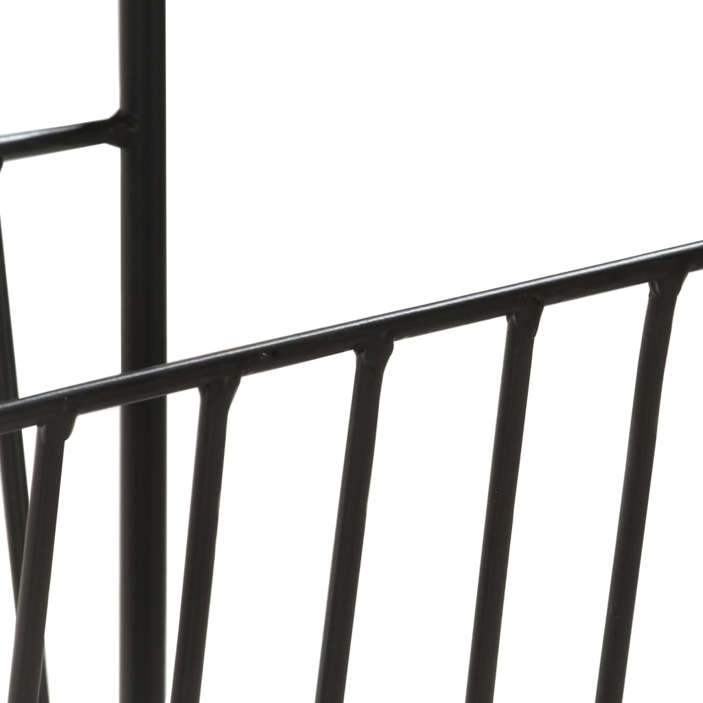 Porte-revues 40x30x50 cm Bois de manguier solide et acier - XIOS