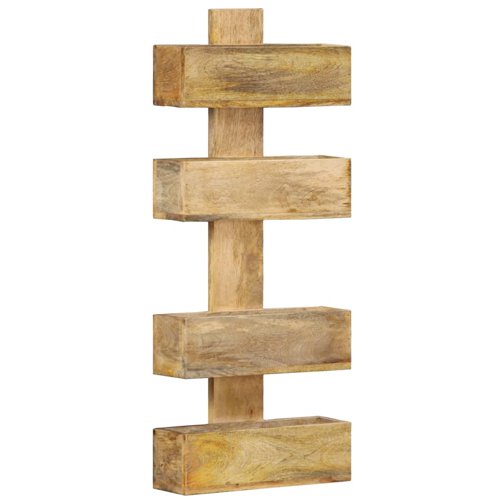 Porte-revue mural 30x11x72 cm Bois de manguier solide - XIOS