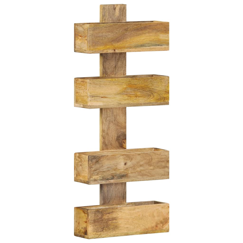 Porte-revue mural 30x11x72 cm Bois de manguier solide - XIOS