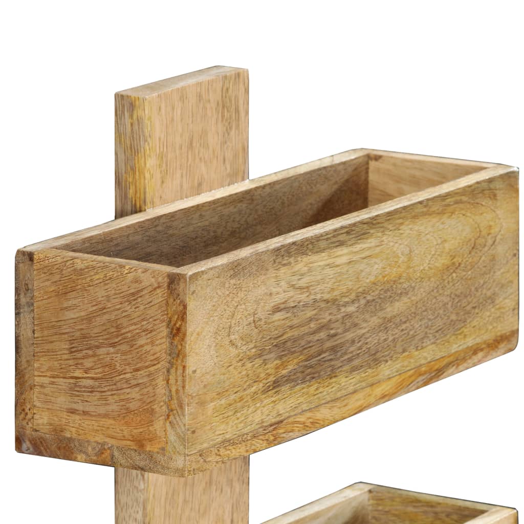 Porte-revue mural 30x11x72 cm Bois de manguier solide - XIOS