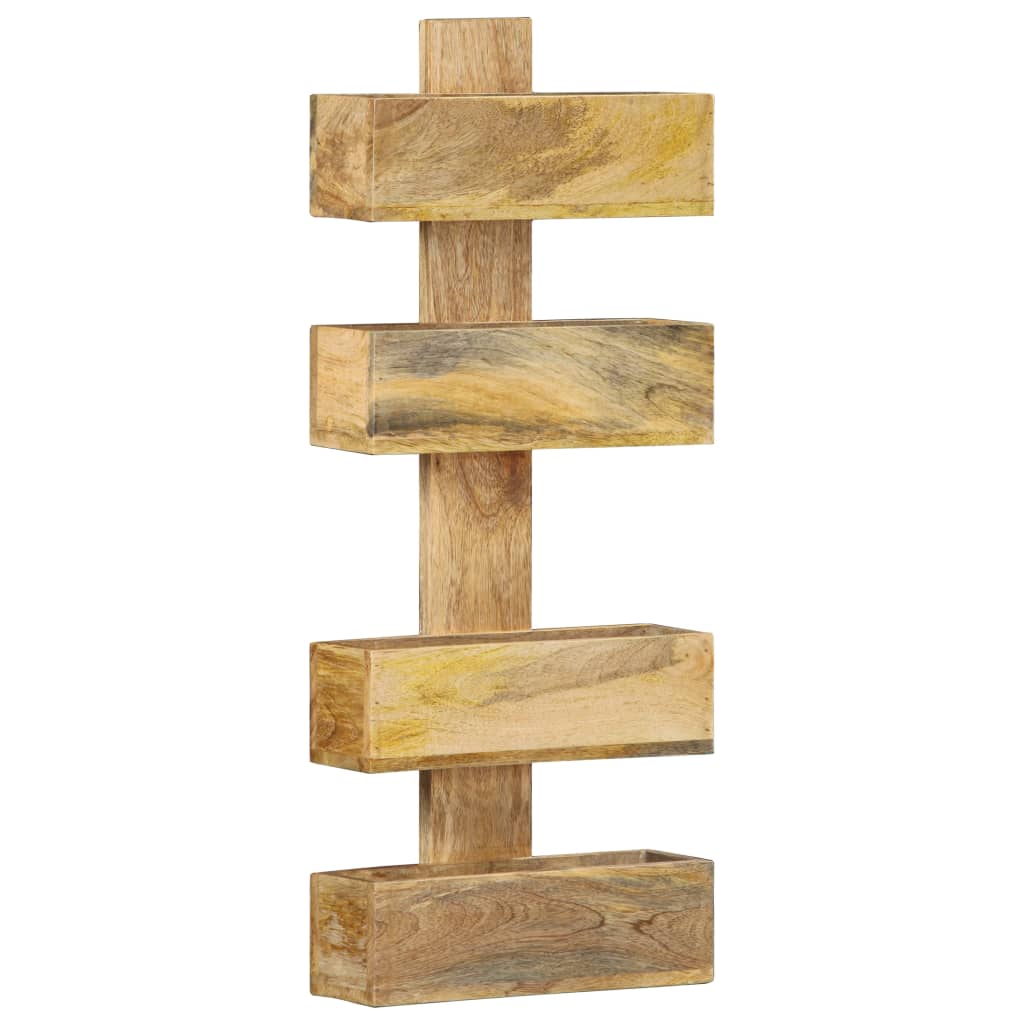 Porte-revue mural 30x11x72 cm Bois de manguier solide - XIOS