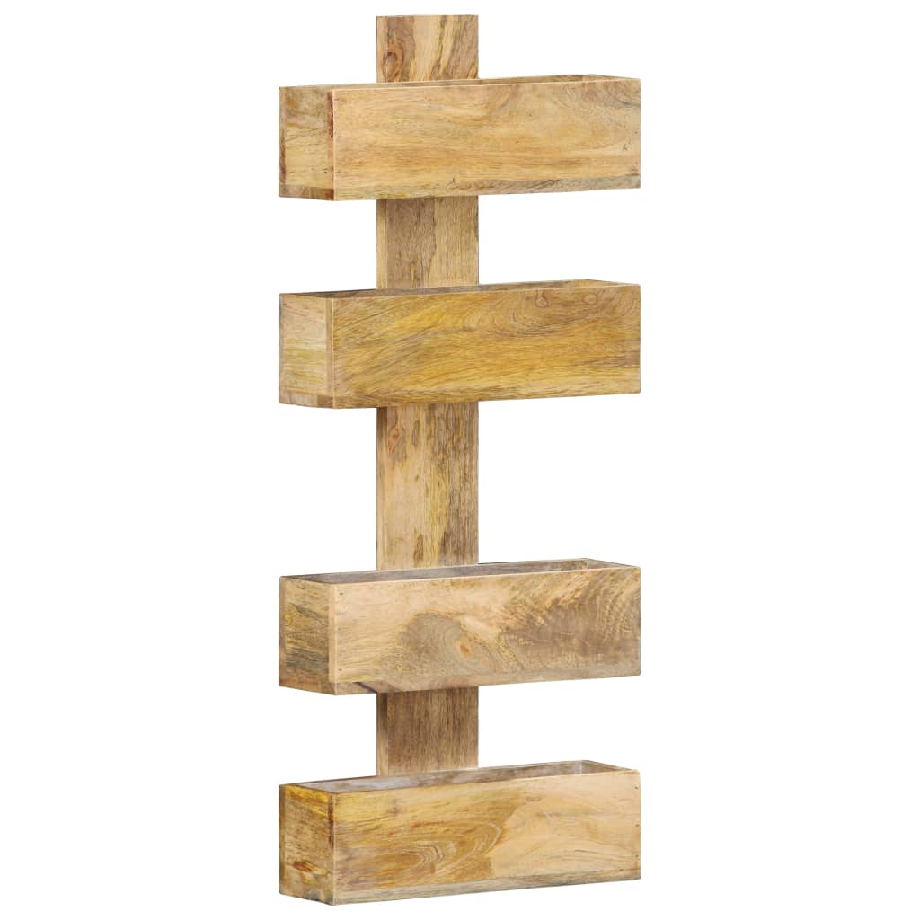 Porte-revue mural 30x11x72 cm Bois de manguier solide - XIOS