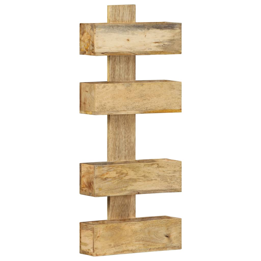 Porte-revue mural 30x11x72 cm Bois de manguier solide - XIOS