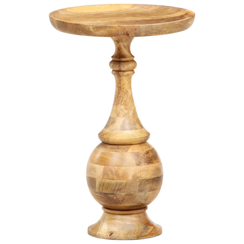 Table d'appoint ronde 43x43x66 cm Bois de manguier massif - XIOS