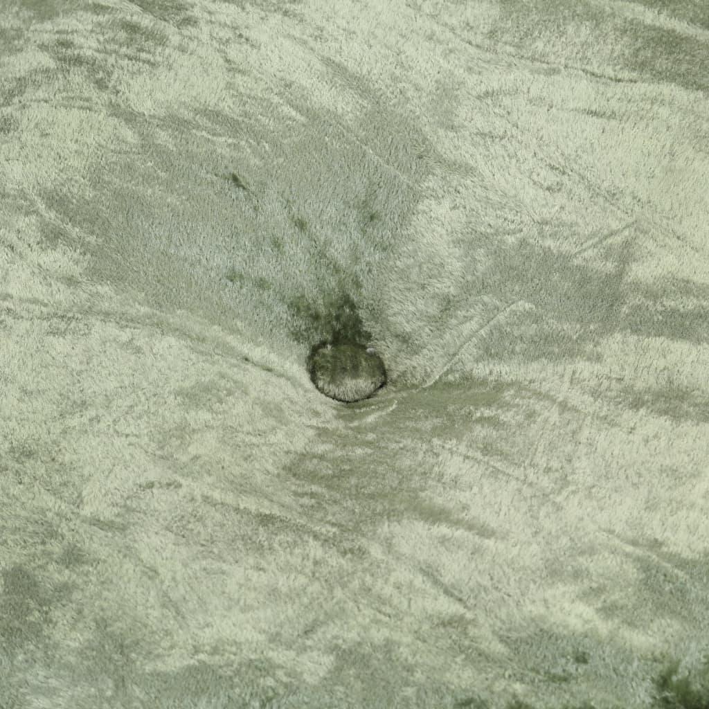 Pouf Rond Velours 40x20 cm Vert - XIOS