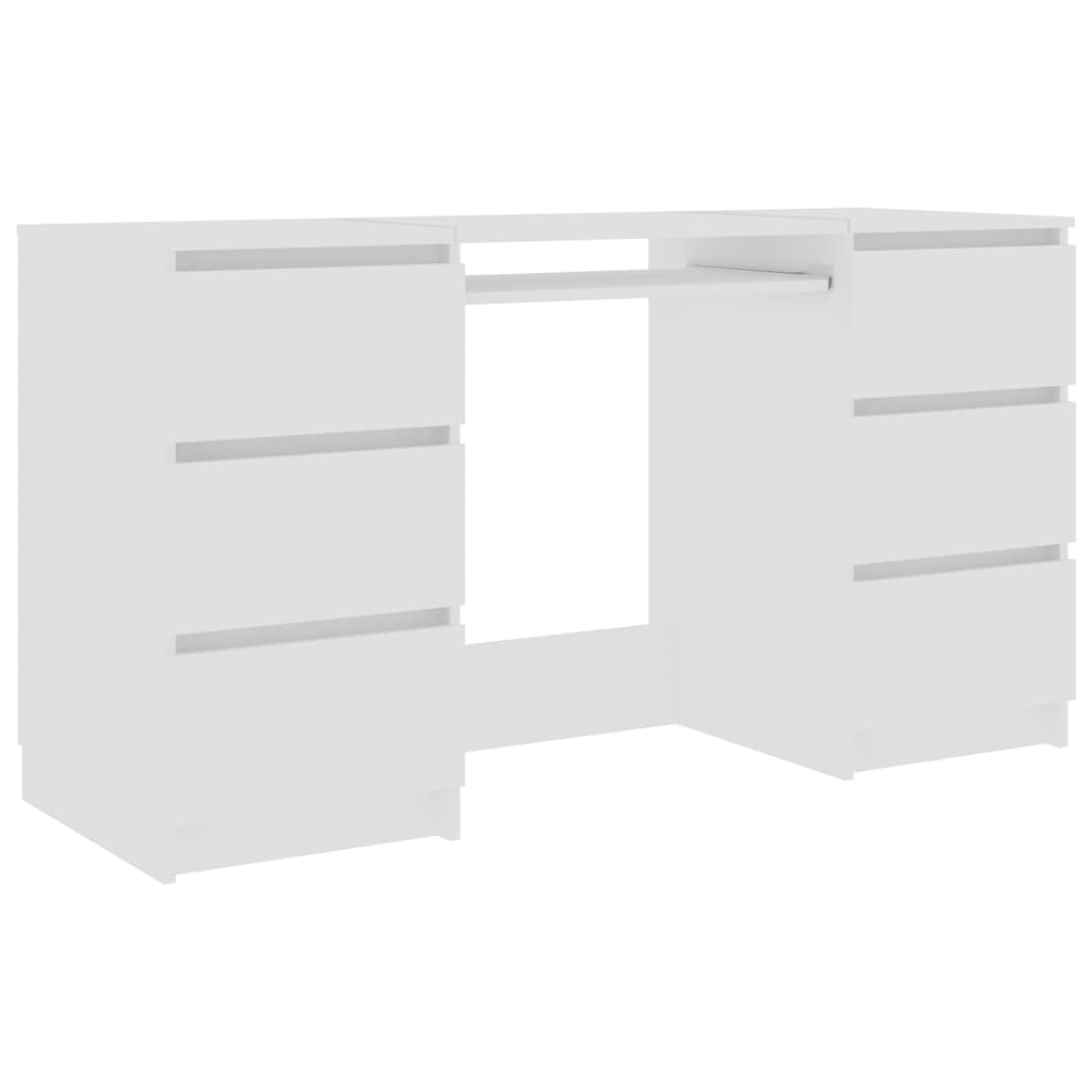 Bureau Blanc 140x50x77 cm Bois d'ingénierie - XIOS