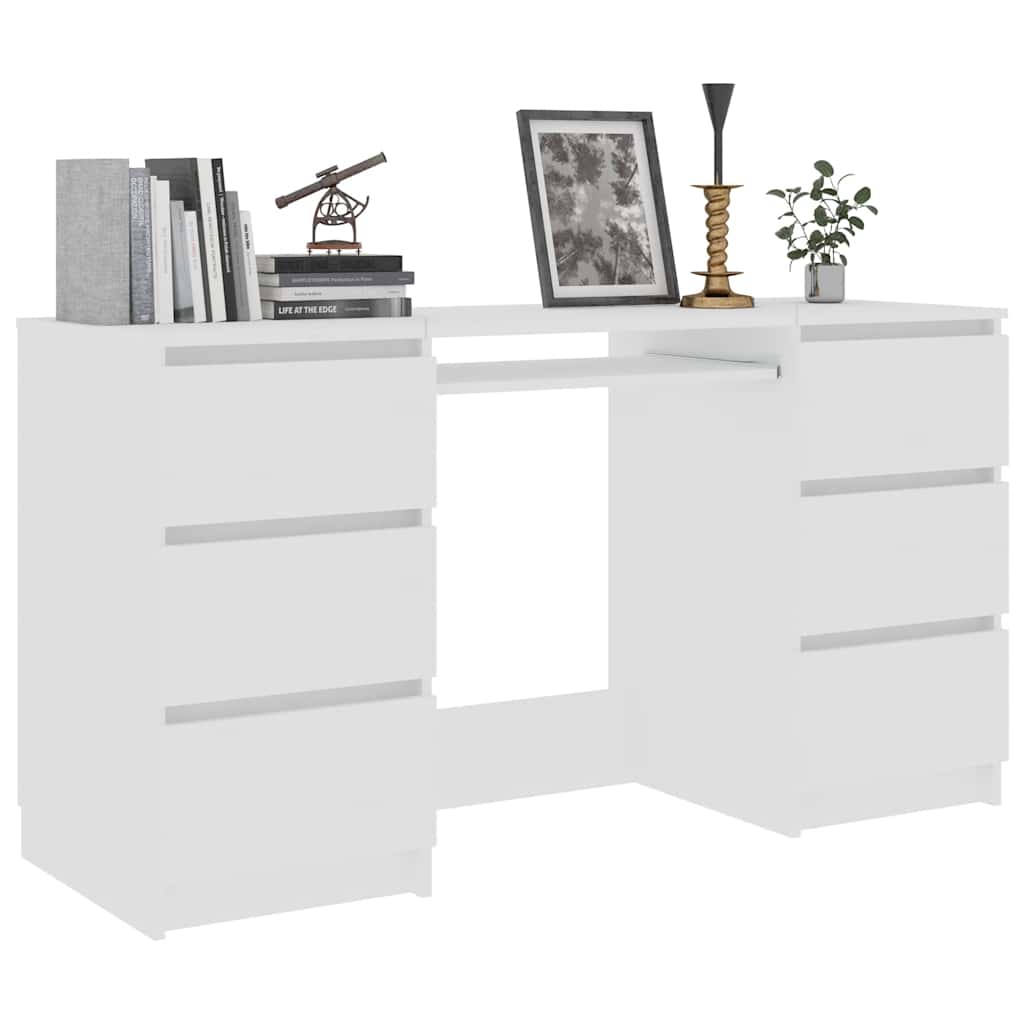 Bureau Blanc 140x50x77 cm Bois d'ingénierie - XIOS