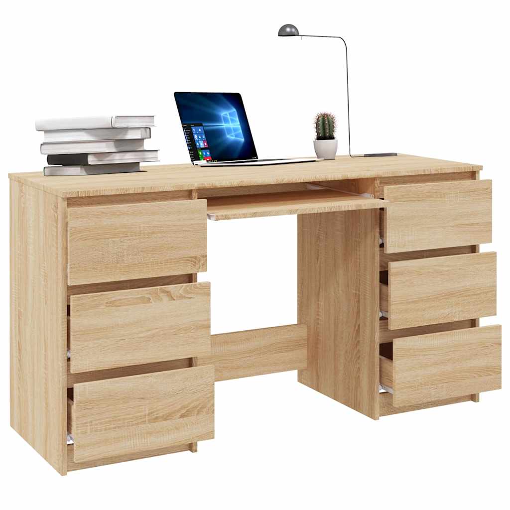 Bureau Chêne sonoma 140x50x77 cm Bois d'ingénierie - XIOS