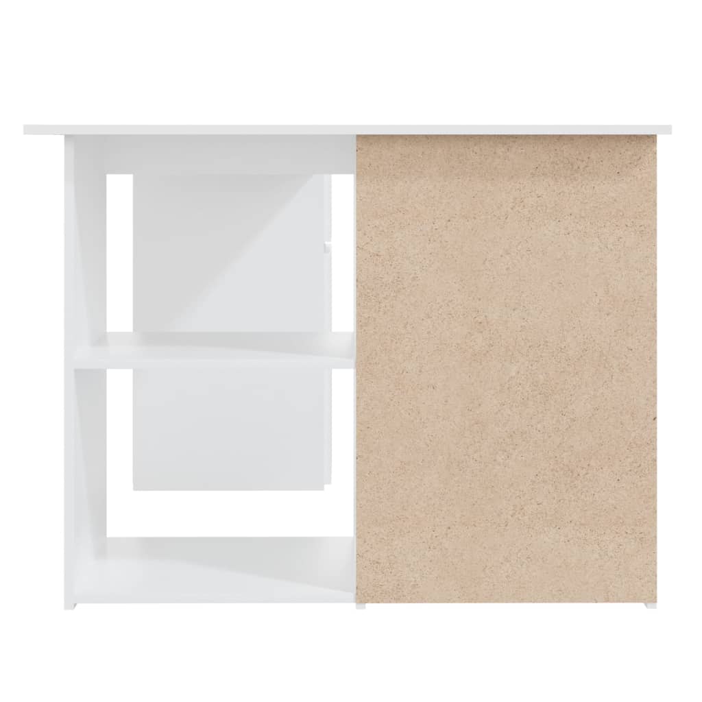 Bureau d'angle Blanc 145x100x76 cm Bois d'ingénierie - XIOS