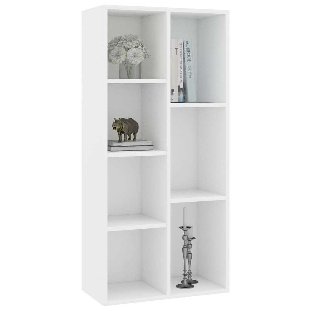 Bibliothèque Blanc 50x25x106 cm Bois d'ingénierie - XIOS