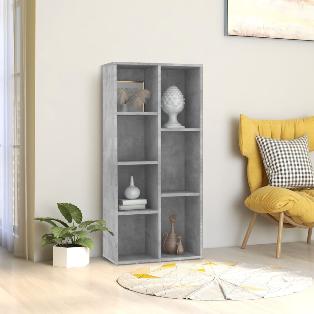 Bibliothèque Gris béton 50x25x106 cm Bois d’ingénierie - XIOS