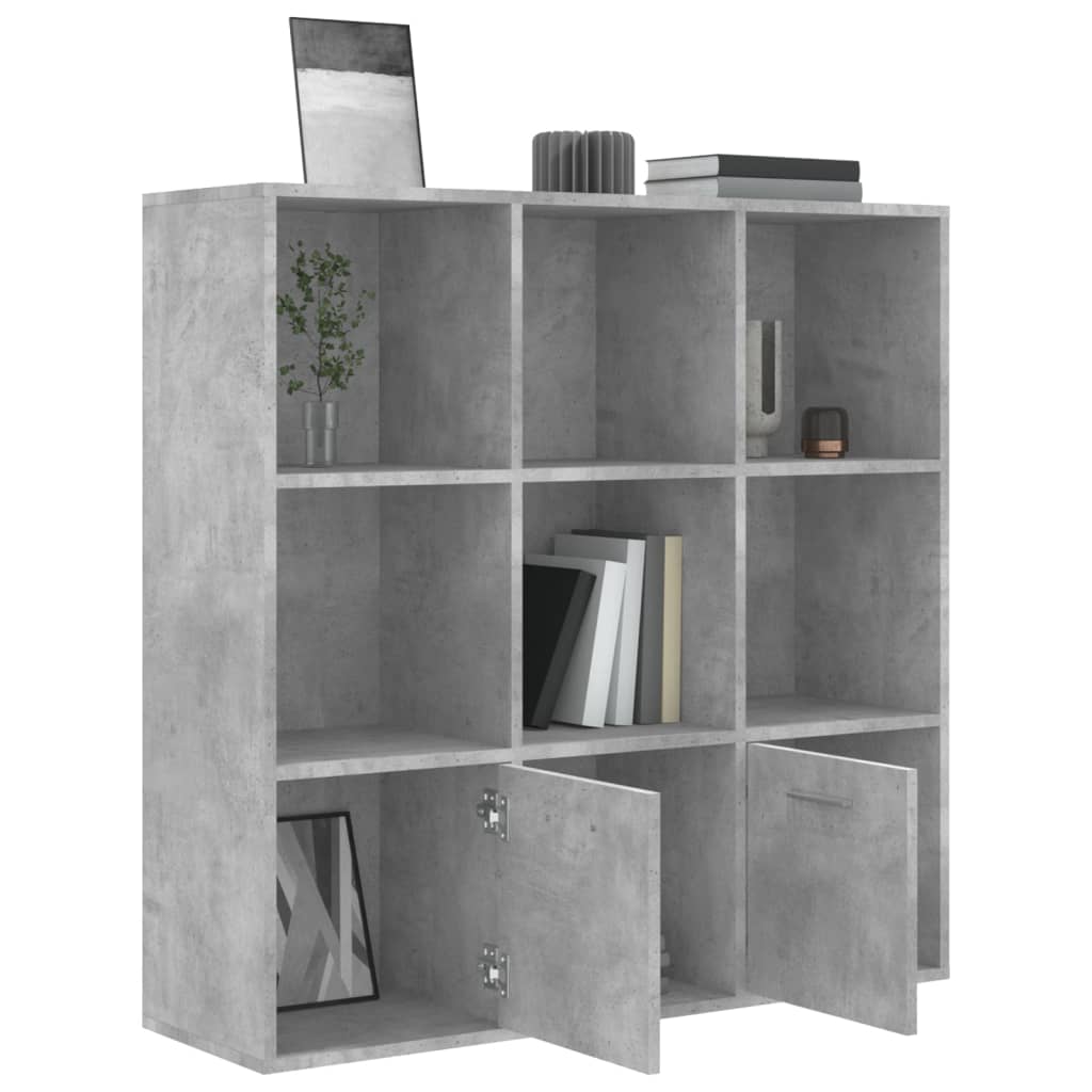 Bibliothèque Gris béton 98x30x98 cm Bois d’ingénierie - XIOS