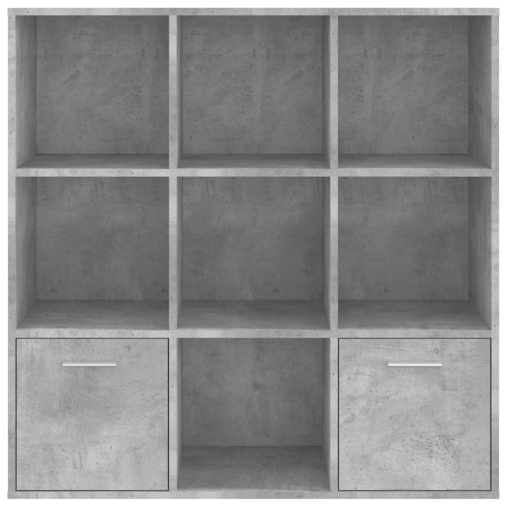 Bibliothèque Gris béton 98x30x98 cm Bois d’ingénierie - XIOS