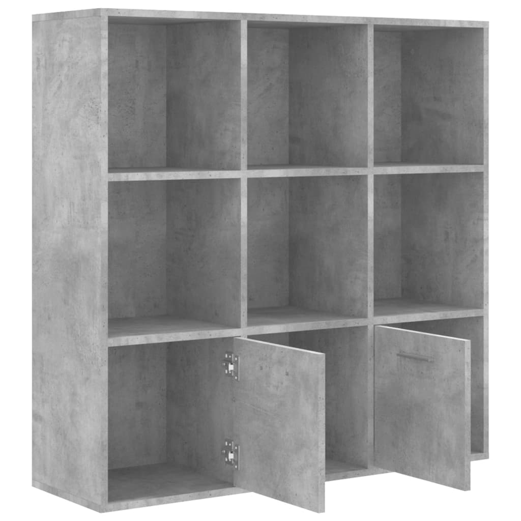 Bibliothèque Gris béton 98x30x98 cm Bois d’ingénierie - XIOS