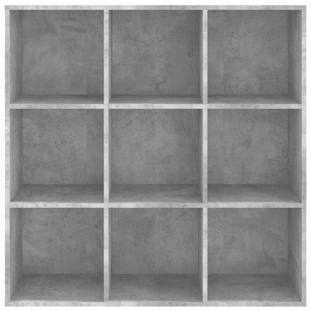 Bibliothèque gris béton 98x29x97,5 cm bois d'ingénierie - XIOS