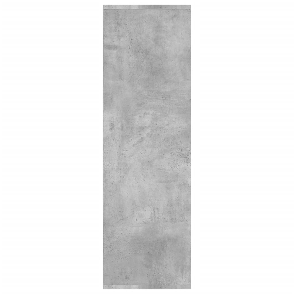 Bibliothèque gris béton 98x29x97,5 cm bois d'ingénierie - XIOS